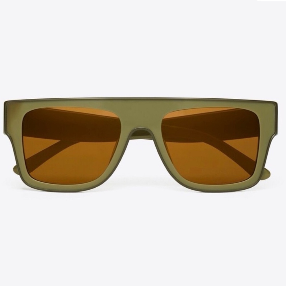Tory Burch Olive Sunglasses with Brown Lenses